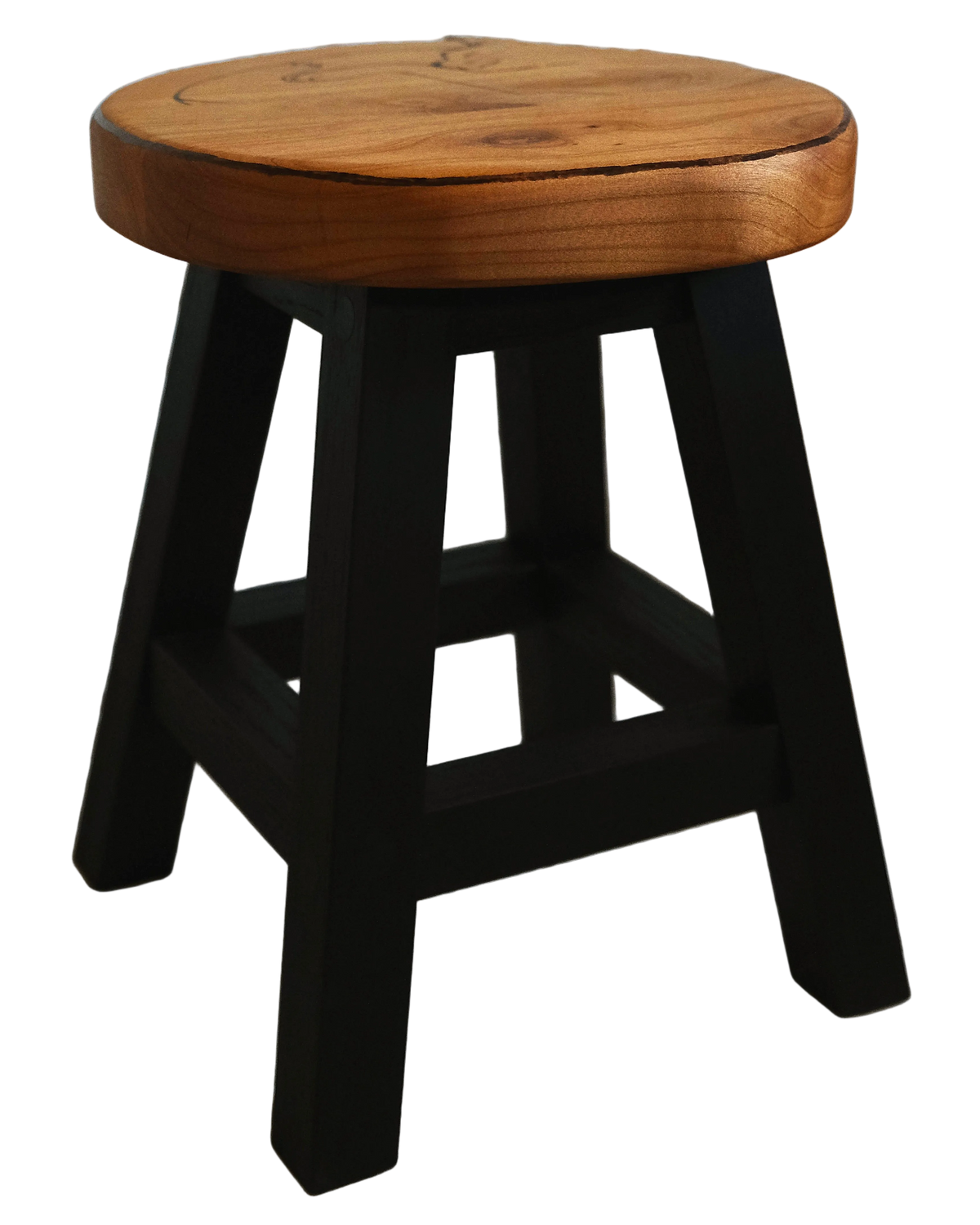 curled up cat stool